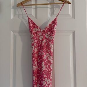 NWT Resa Camille Slip Dress in Guava XS